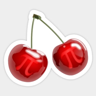 Cherry Pi Day Pun Sticker